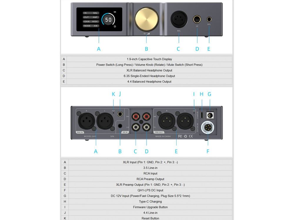 Усилитель для наушников QLS Quloos QH1 Black