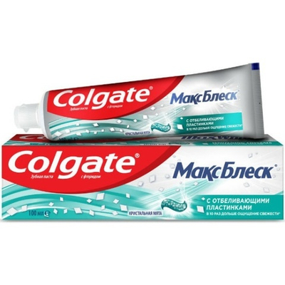 Colgate Зубная паста, Макс Блеск,Кристальная мята 100мл.