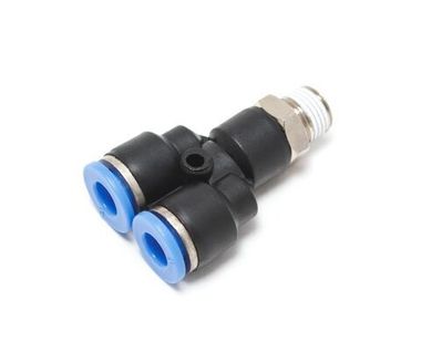 Фитинг Y-образный для пластиковых трубок 12мм с наружной резьбой 1/2'' Partner SPX12-04