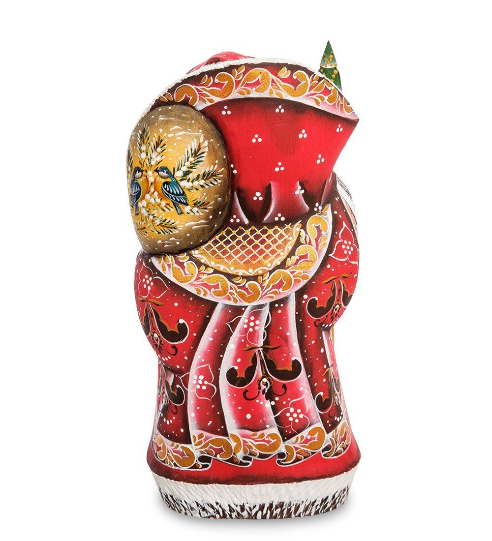 РД- 53 Фигурка Дед Мороз с посохом (Резной) 21см