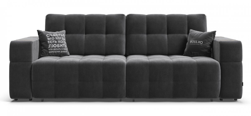 Диван Босс ХО Велюр Монолит серый