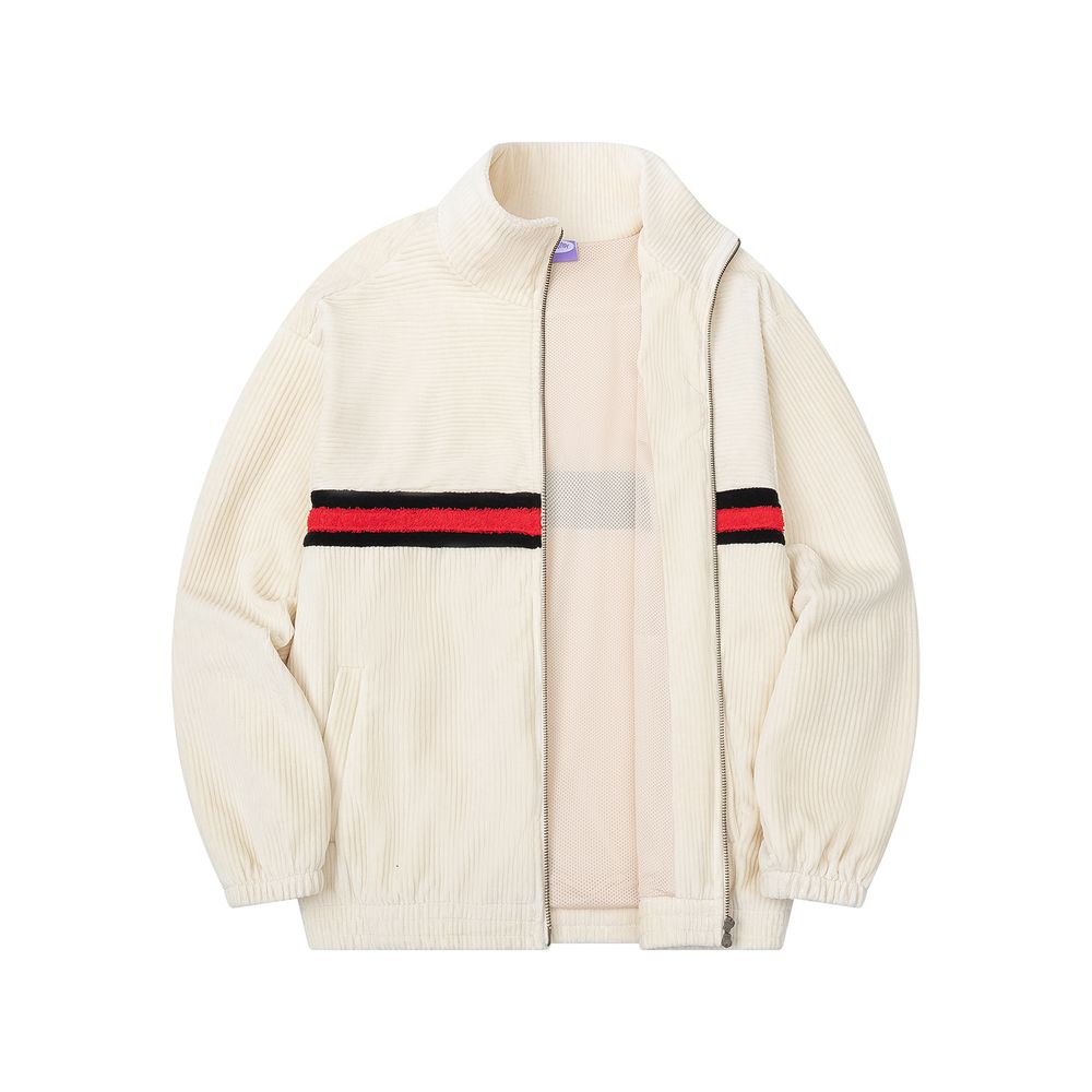 Олимпийка Ymkashix велюровая Stripe track белая