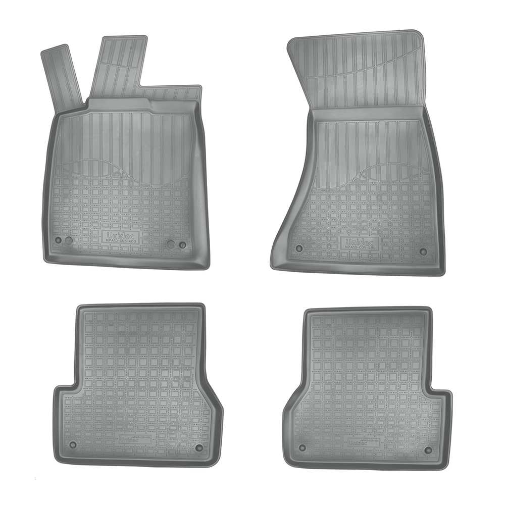 Ковры в салон Norplast/Unidec для Audi A6 в кузове 4G:C7 (2011-2017), Серый, арт.NPA10-C05-400-G