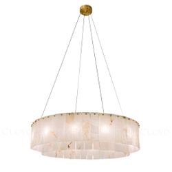 Люстра Cloyd HERCULANUM-A C12 / Ø80 см - алебастр - латунь (арт.11156)