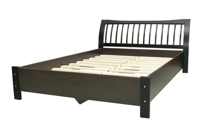 Кровать Сильвия массив, гнутая спинка