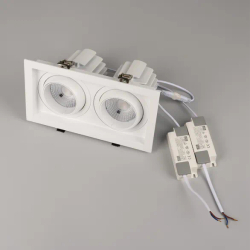 Светильник MS-VORTEX-BUILT-S250x140-2x30W Warm3000 (WH-WH, 50 deg, 230V) (Arlight, IP20 Металл, 5 лет) 042369