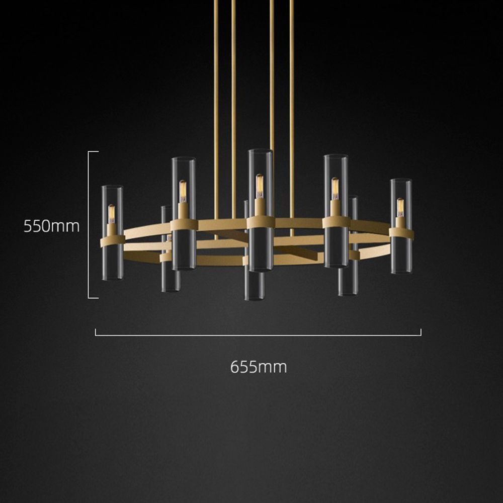 Люстра MT8888-8H antique brass