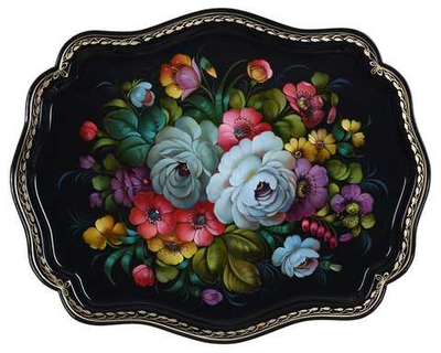 Zhostovo metal tray A20D29012624