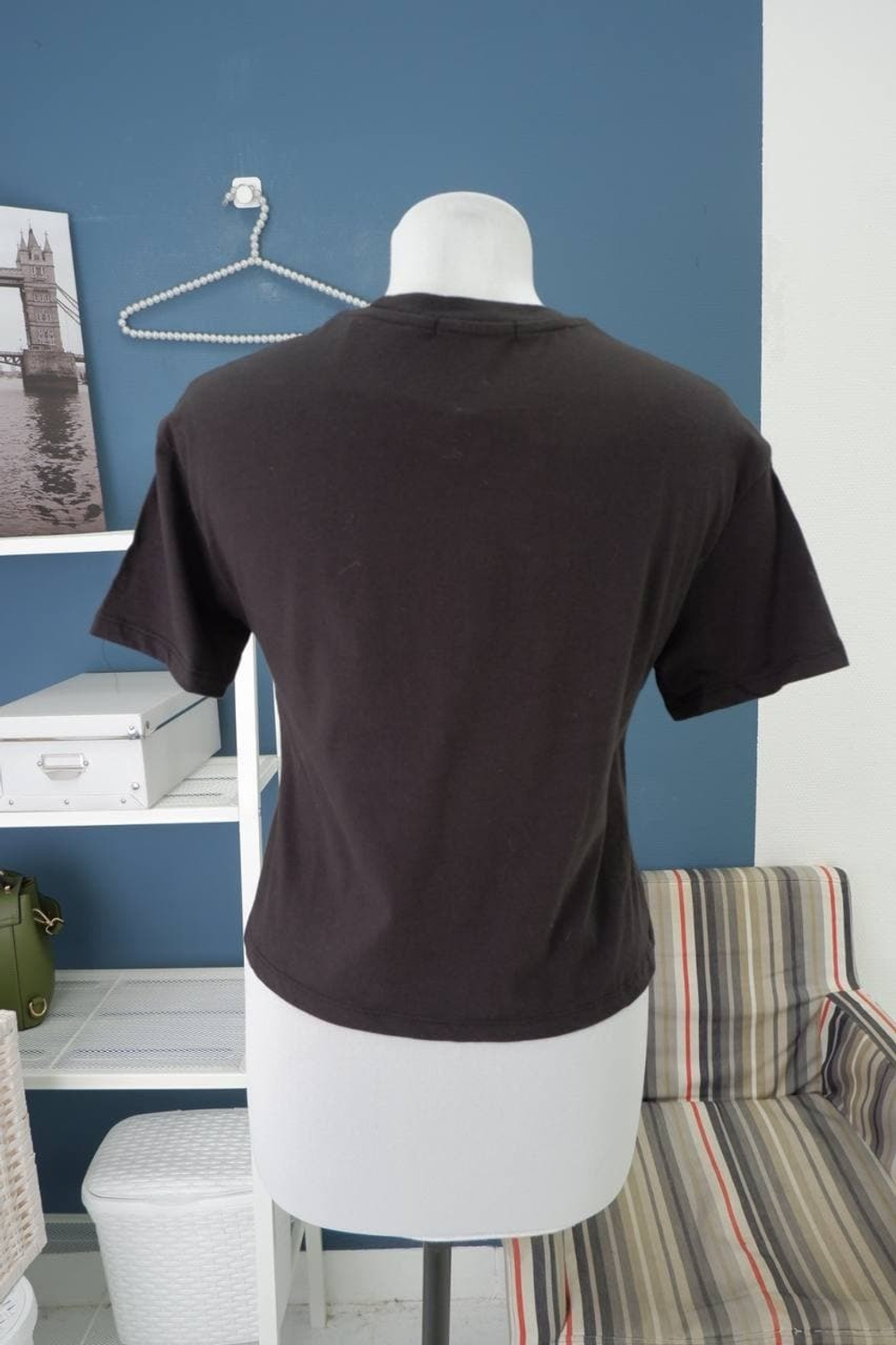 Футболка Stradivarius с принтом 42 размер