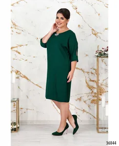 Платье 3132-В-темно-зеленый Minova
