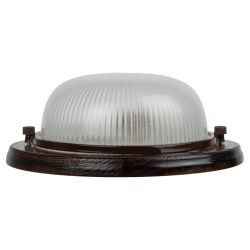 Светильник ЭРА НБО 03-60-021 Кантри дерево/стекло IP54 E27 max 60Вт D220 круг орех