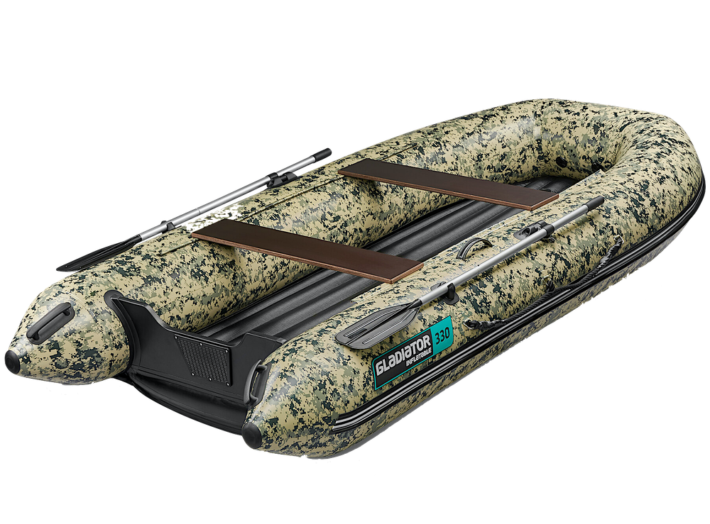Лодка ПВХ Gladiator Air Sport E330S НДНД Camo