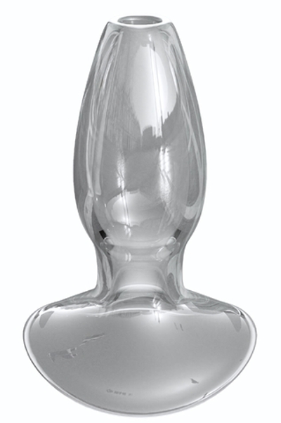 Прозрачный анальный плаг с туннелем Beginners Anal Gaper - 9,6 см. (Цвет: прозрачный)