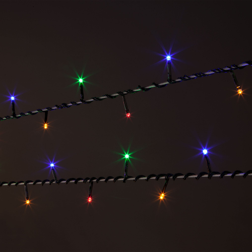 Новогодняя гирлянда нить мульти 10м IP20 400-002 мульти