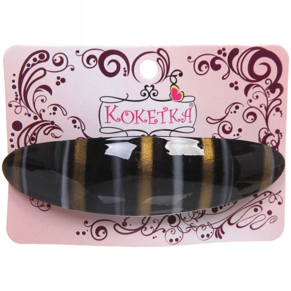 Заколка автомат «Calista - Mila», овал., 6 цветов, 9*2,5см (Кокетка)