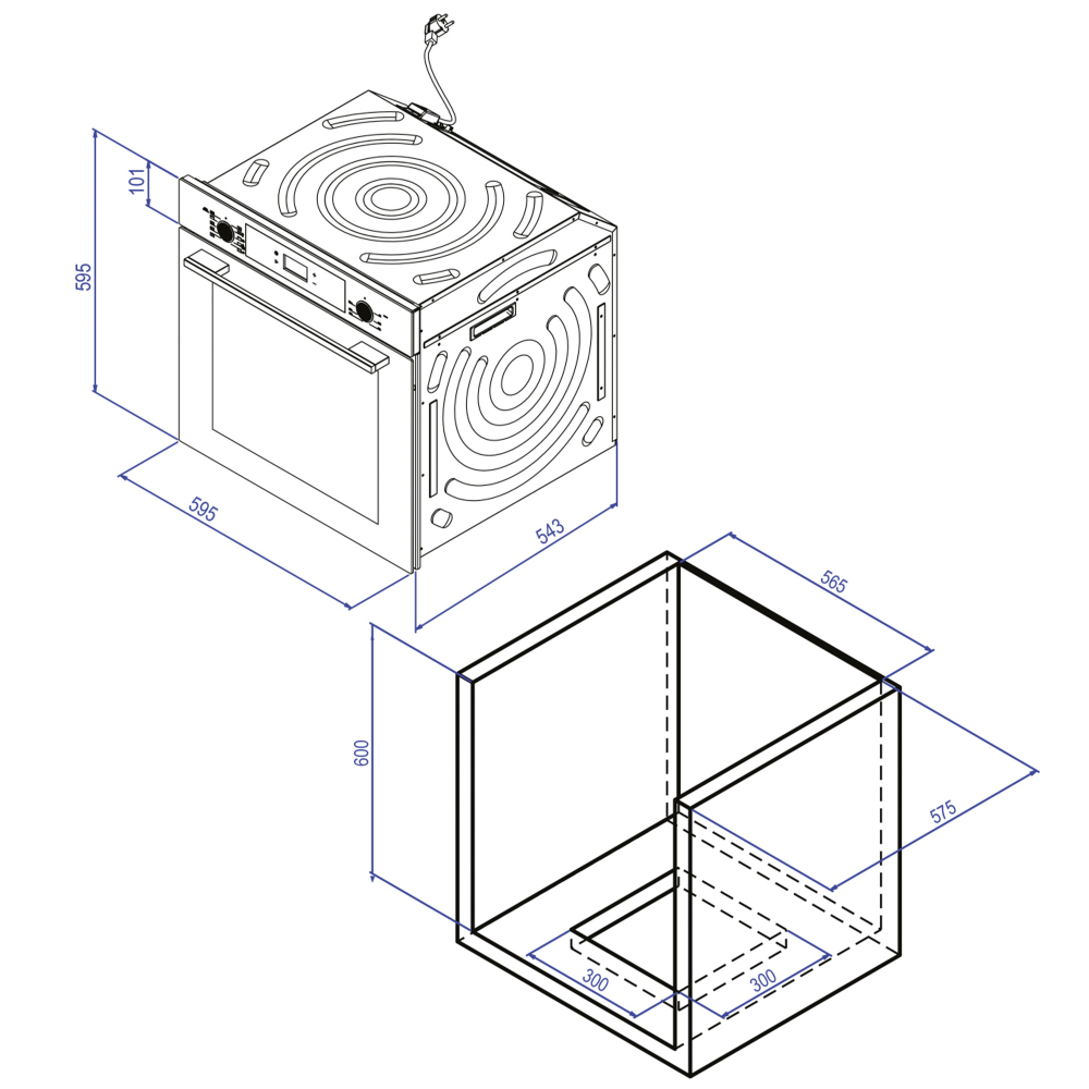 Духовой шкаф Oasis серии PRO D-SBW