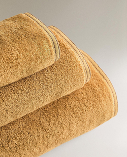 Zara Home - Двойное стежковое банное полотенце, желтый, 50х90 см