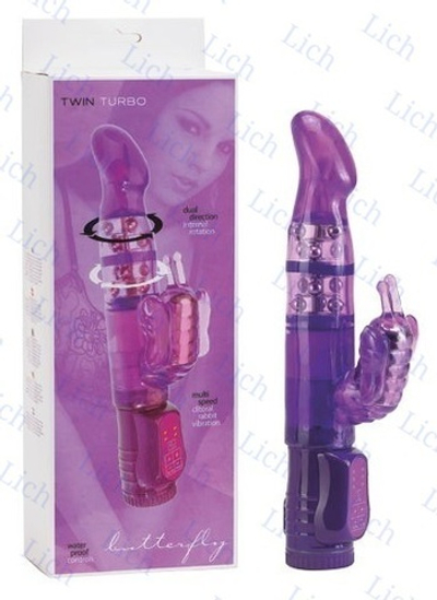 Вибратор-ротатор с клиторальным стимулятором