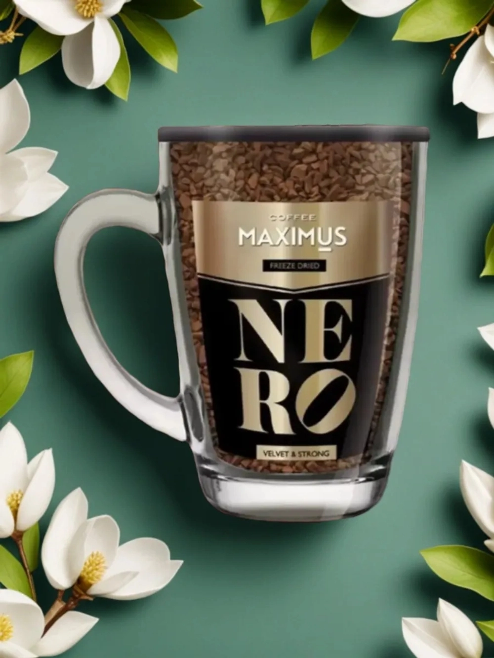 Максимус Кружка Nero кофе стекло 70гр*12Добрыня-Русь