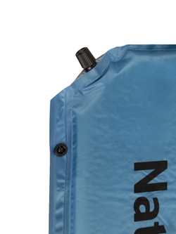 Коврик самонадувной односпальный Naturehike, с подушкой, голубой (NH15Q002-D)