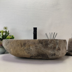 Раковина из речного камня RS-63629 (60*37*15) 0124