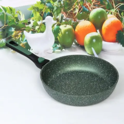 Сковорода «BAROLY» GREEN 26см индукционная каменная крошка, съемная бакелитовая ручка