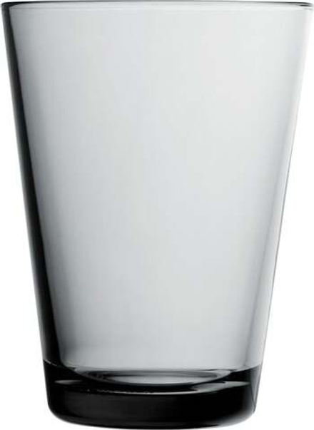 Набор 2 стакана Iittala, Kartio szare, 2 шт., стекло, серый