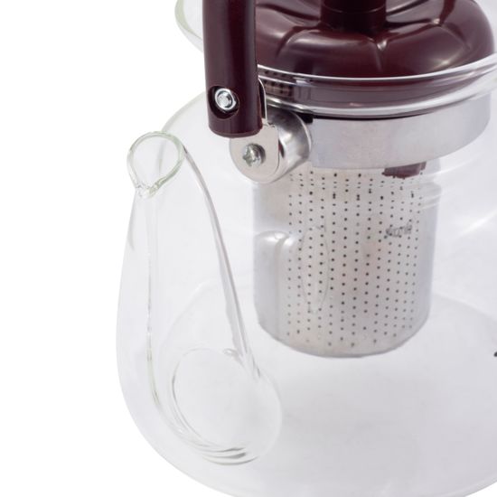 Заварочный чайник 2200 мл. Kamille KM-1614 (стекло, нержавеющая сталь, пластик)