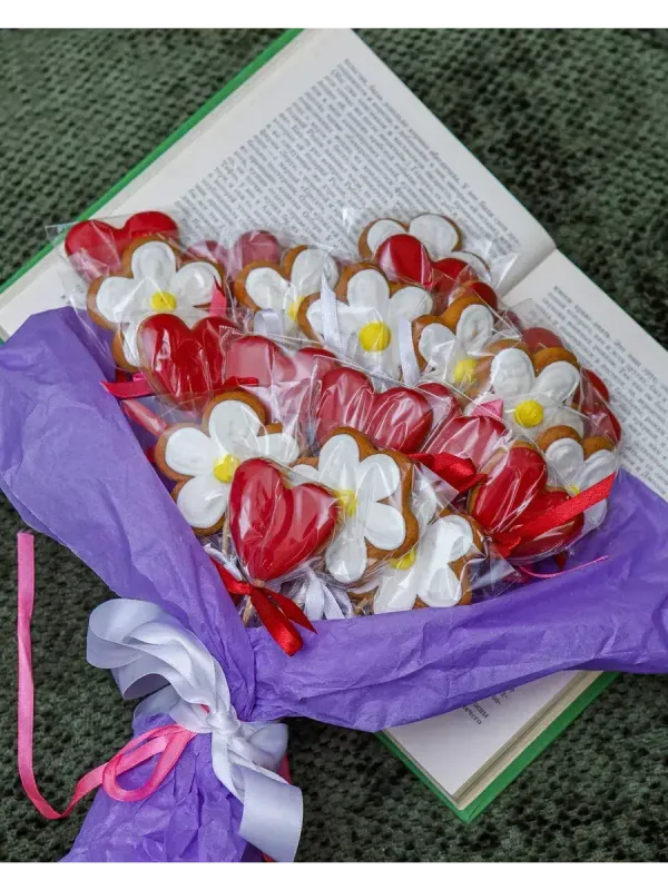 Букет имбирных пряников, 21 шт.