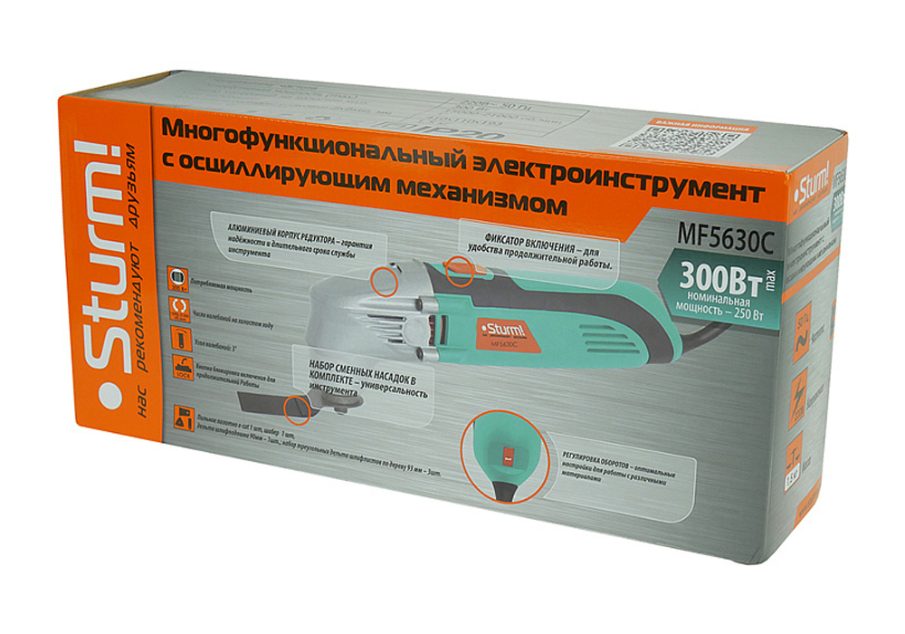 Реноватор Sturm 300Вт 6 предметов кейс