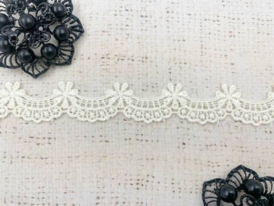 Кружево плетёное, ш. 2 см, айвори