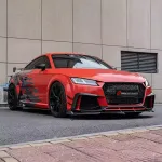 Карбоновые канарды переднего бампера на передний бампер для AUDI TT 2018 - 2023 Ауди