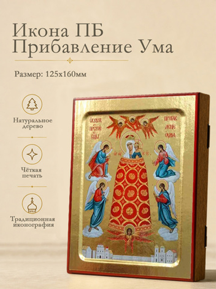 Икона Пресвятой Богородицы, Прибавление Ума на дереве: 125 х 160 (Синопсисъ)