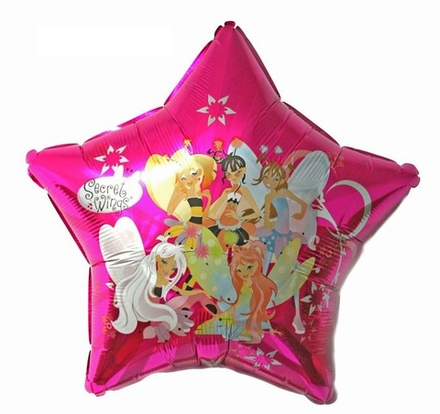 Ф 18" Звезда Феи Вингс Зеленый