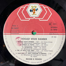 Винтажная виниловая пластинка LP Ricchi and Poveri Богатые и Бедные Voulez Vous Danser (Italy 1983) Acapulco