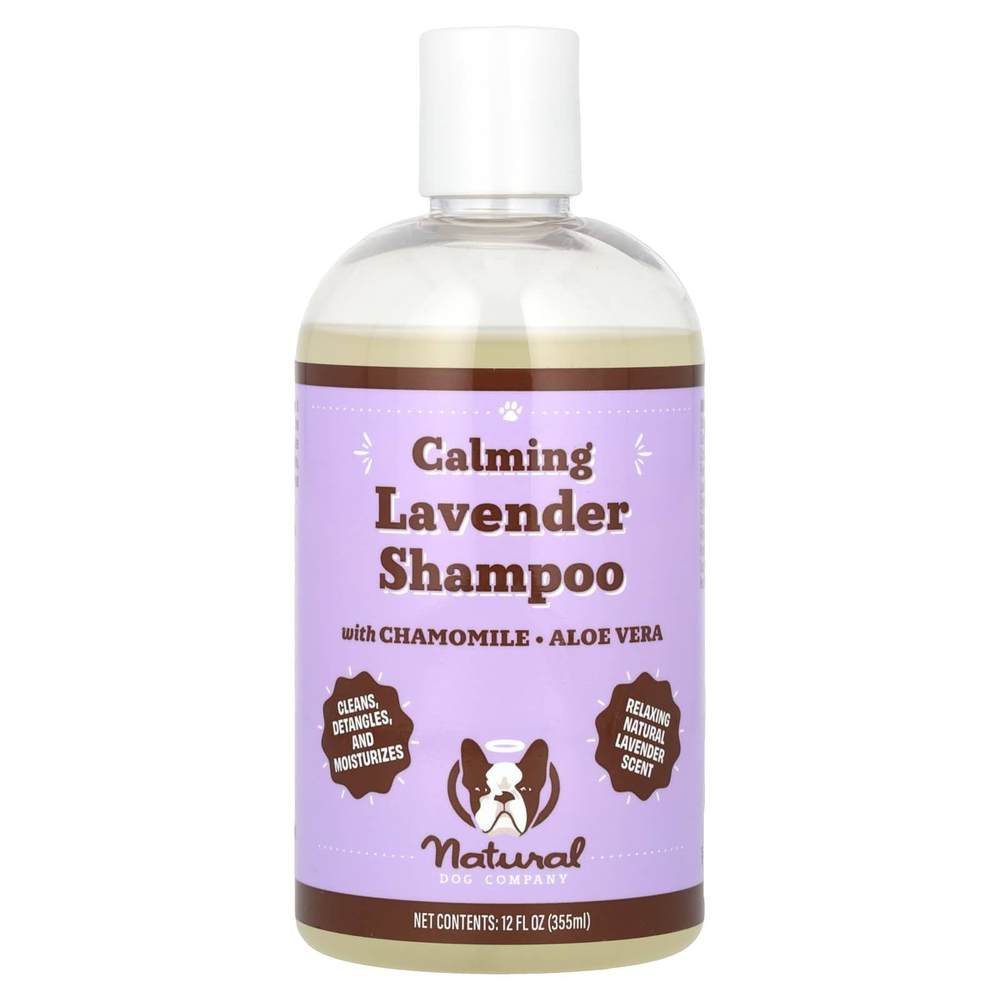Natural Dog Company, Успокаивающий шампунь с лавандой и ромашкой, алоэ вера, 355 мл (12 жидк. унц.)