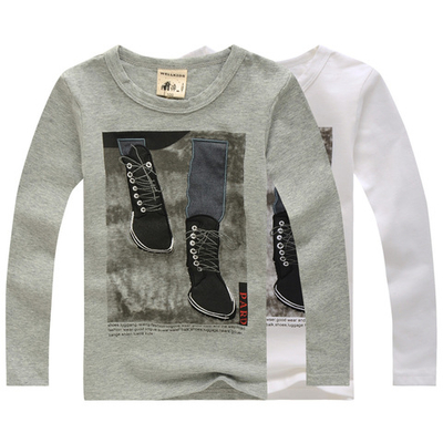 Лонсглив детский однотонный с фотопринтом и аппликацией