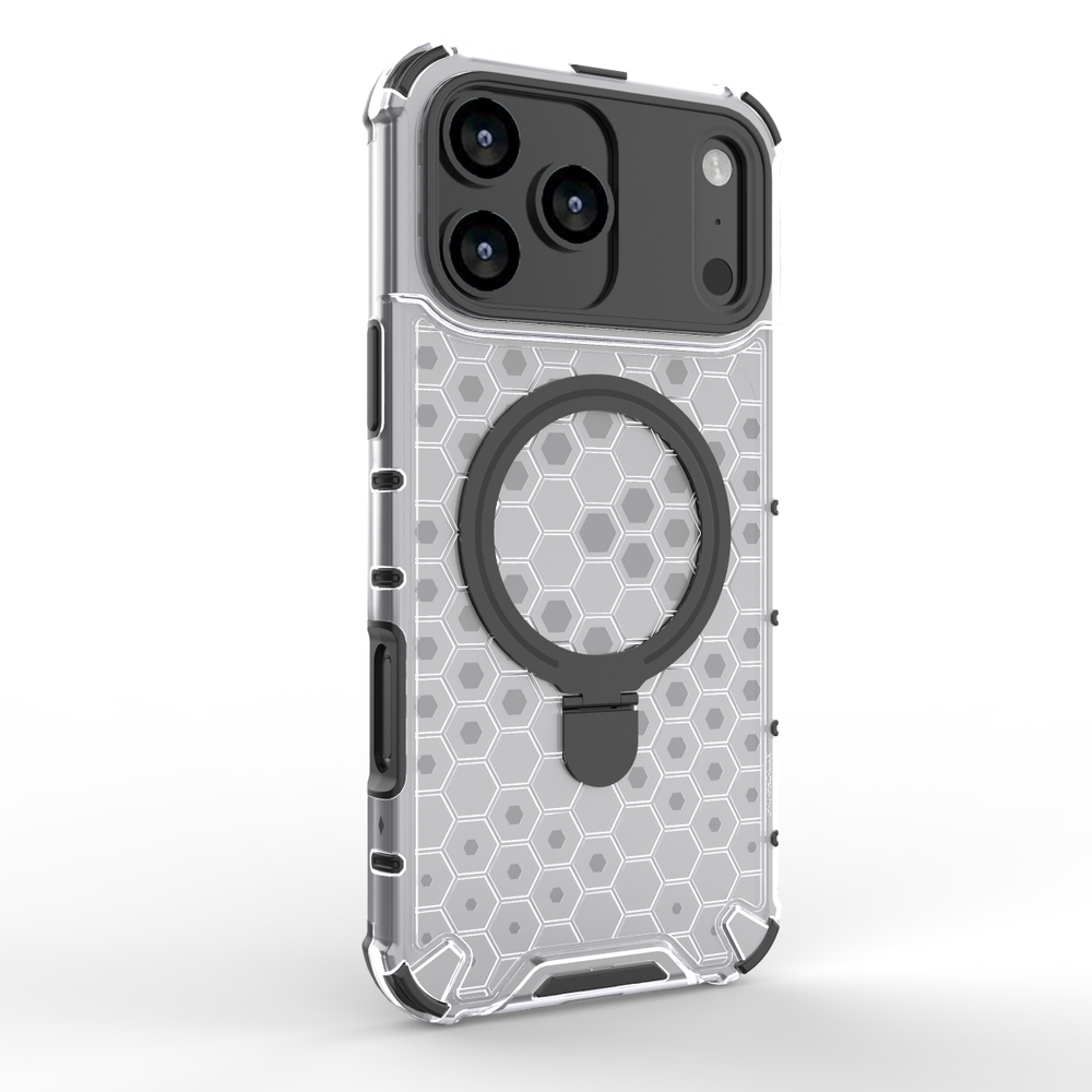 Прозрачный чехол Honeycomb Stand Case для iPhone 17 Pro Max