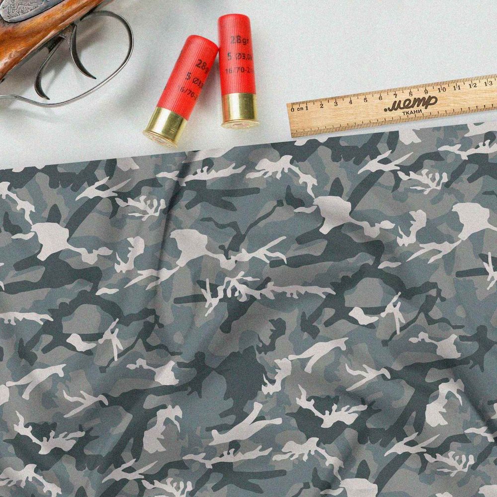 Ткань таффета нежный милитари