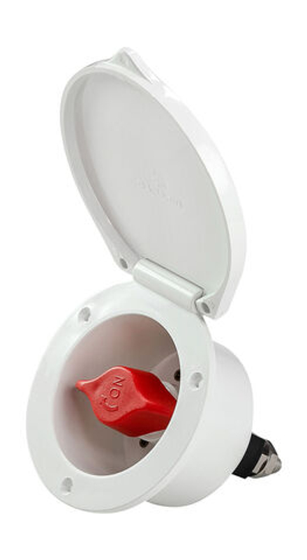 Выключатель массы  Heavy Duty судовой врезного монтажа, белый