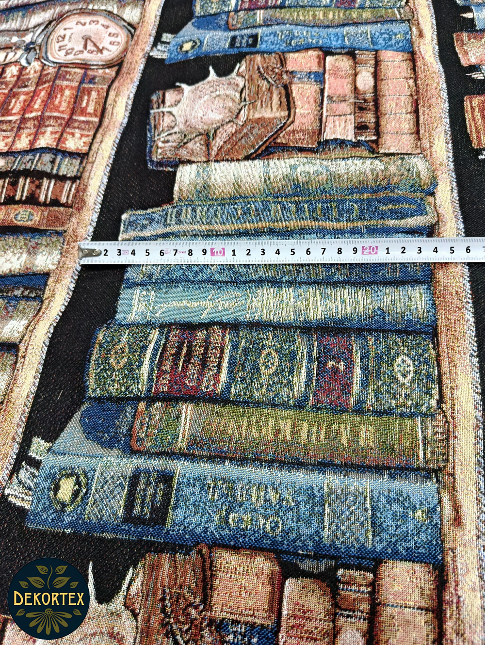 Мебельная ткань гобелен Книжные полки (ширина 200 см) - цена за п/метр