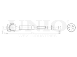 Тяга рулевая UNIO SSP-30105