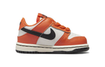 Baby Nike Dunk casual non-slip lightweight low-top sneakers orange and white