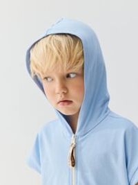 Ромпер на молнии с капюшоном "Небо"