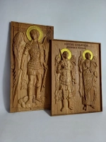 Освященная Икона Св. архангелов Михаила и Гавриила 25х19 см