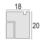 ZEP RZ323W 15x20/20x30 Roma White мдф (белая,стекл.фон) ф/рамка