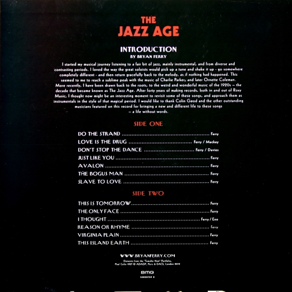The Bryan Ferry Orchestra / The Jazz Age (LP)