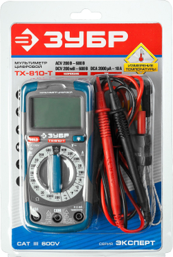 ЗУБР ТХ-810-Т Цифровой мультиметр (59810)