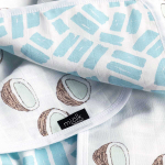 Муслиновое лёгкое одеяло Mjölk Кокосы