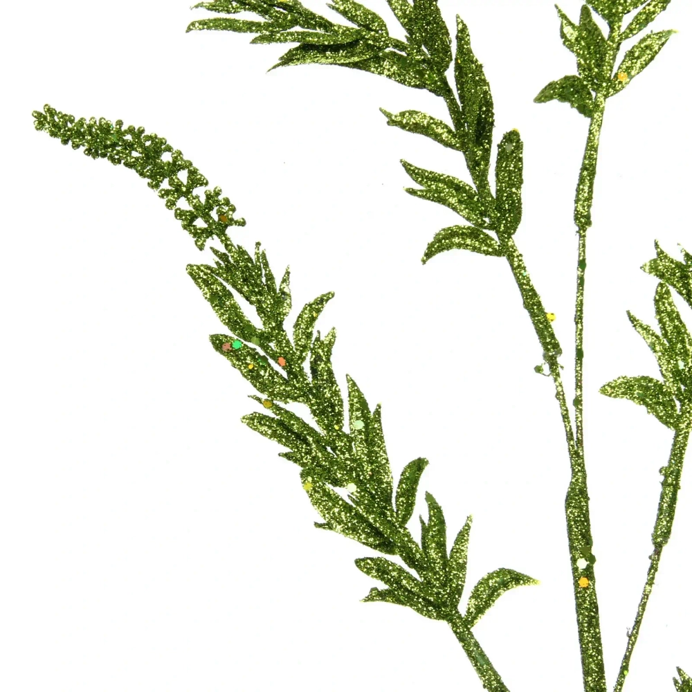 Ветка декоративная «Зимняя свежесть» 70 см, Нежный зеленый